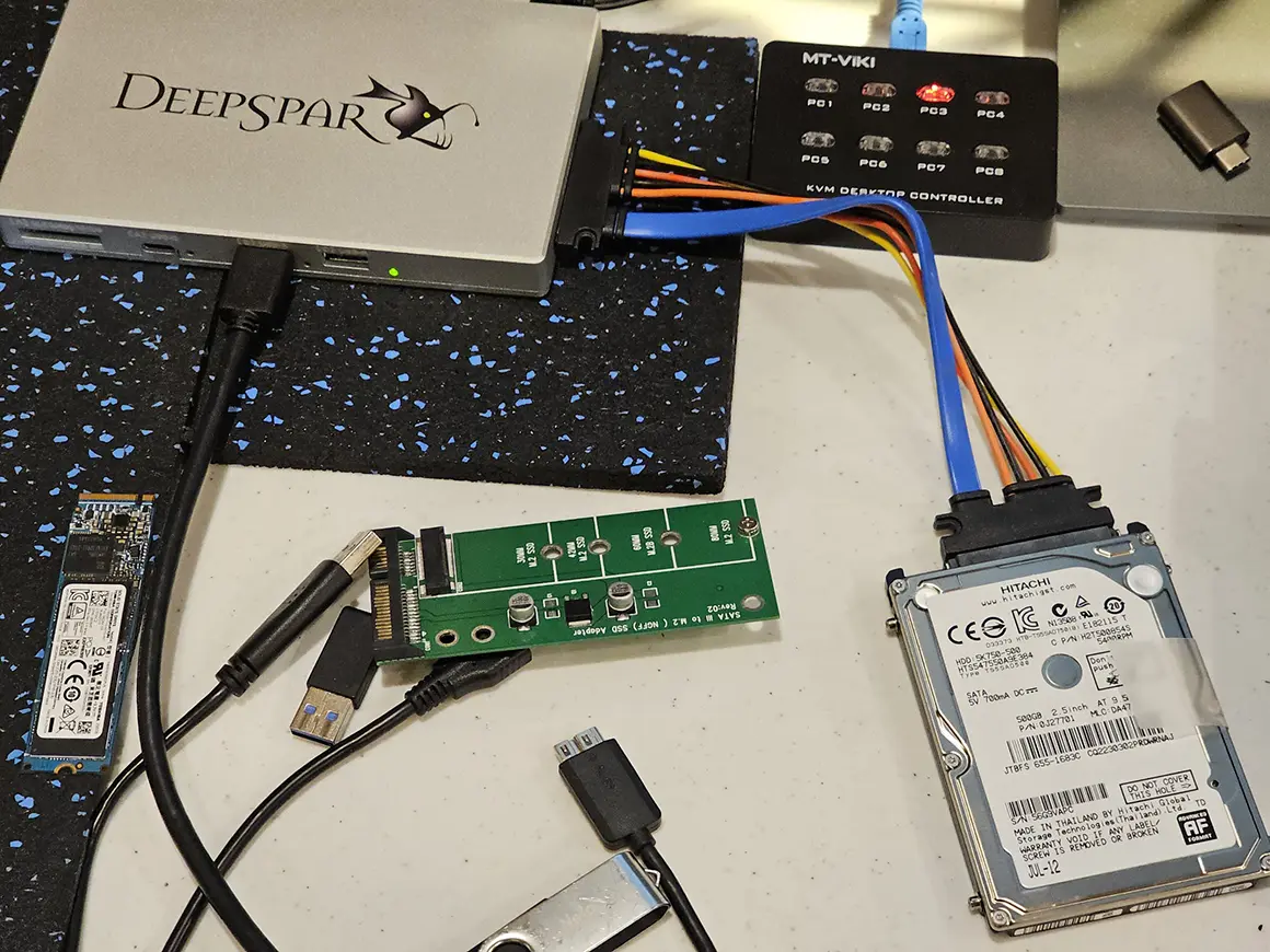 Professional hard drive data recovery process using specialized imaging equipment Louisville KY