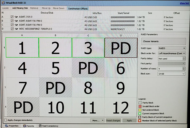 Local RAID-5, RAID-6, and RAID-10 array data recovery and reconstruction services in Louisville KY